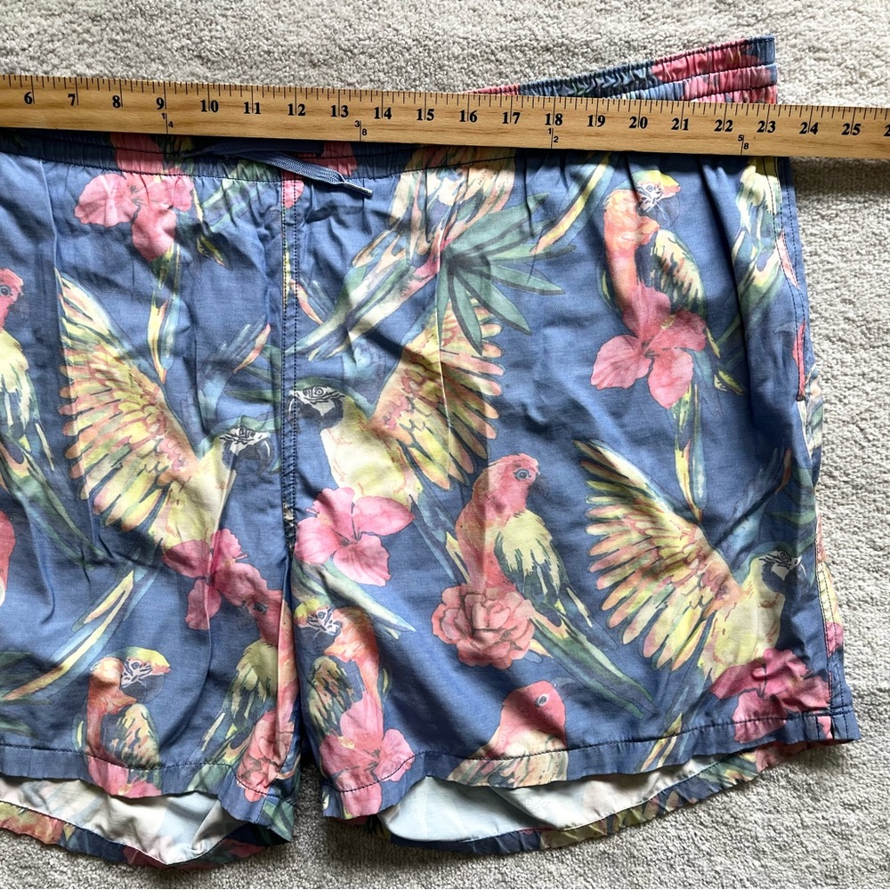 CHUBBIES PARROT PRINT SWIM TRUNKS SIZE XXL PREPPY TRENDY BEACH POOL - Picture 6 of 8